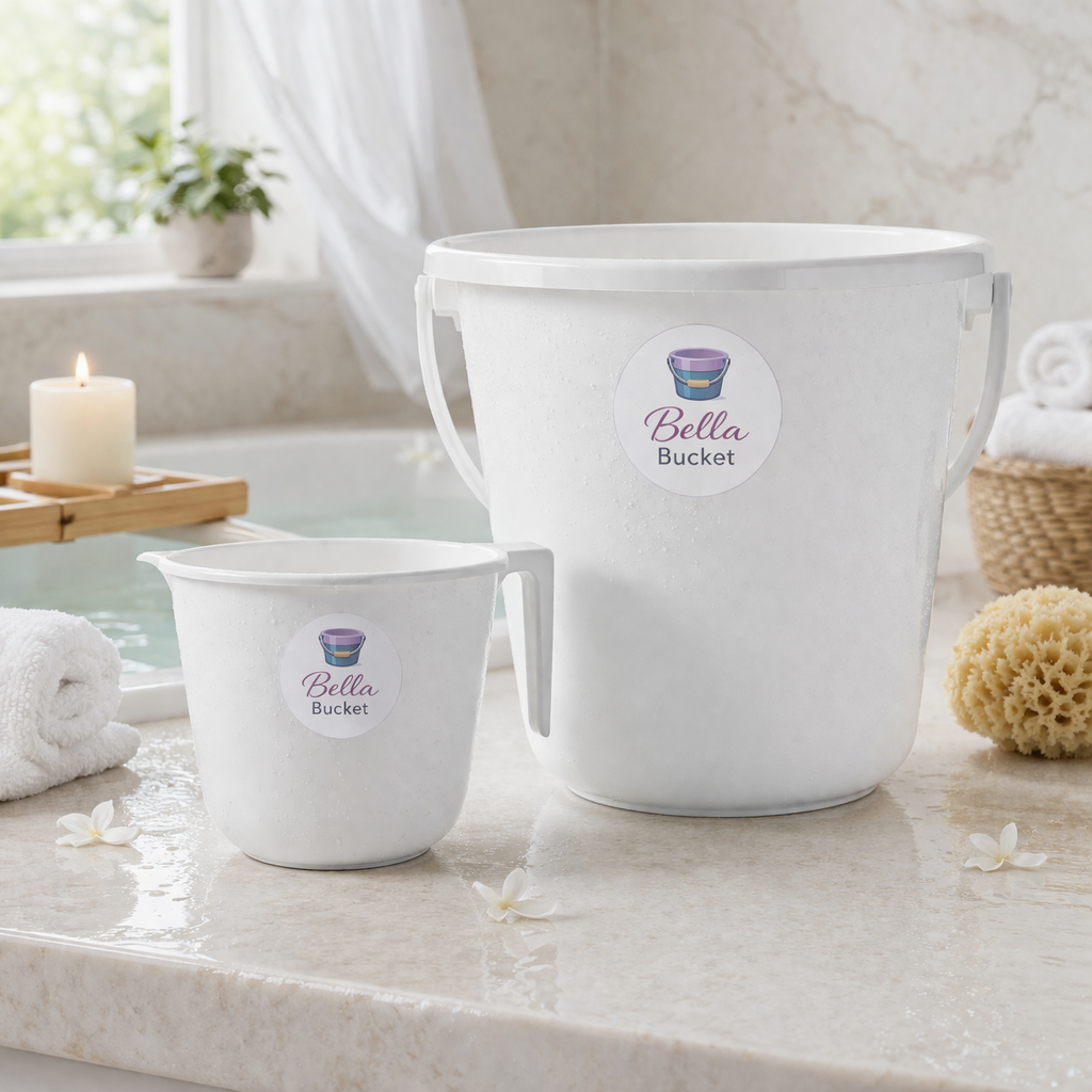 Bella Bucket™ Bath Comfort Set (17L Bucket + 1.5L Mug)